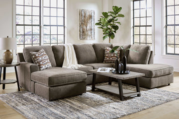 O'Phannon Putty 2pc RAF Corner Chaise Sectional Sofa - Ornate Home