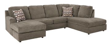 O'Phannon Putty 2pc RAF Corner Chaise Sectional Sofa - Ornate Home