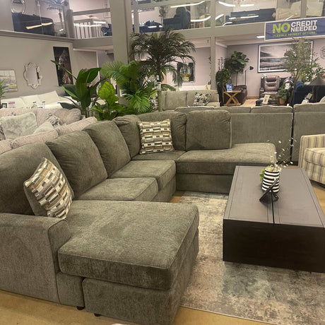 O'Phannon Putty 2pc RAF Corner Chaise Sectional Sofa - Ornate Home