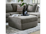 O'Phannon Putty Ottoman w/ Storage & Built-in Table Top (Online Special Price) - Ornate Home