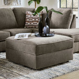 O'Phannon Putty Ottoman w/ Storage & Built-in Table Top (Online Special Price) - Ornate Home