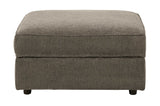 O'Phannon Putty Ottoman w/ Storage & Built-in Table Top (Online Special Price) - Ornate Home