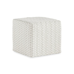 Boca White Outdoor Ottoman