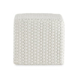 Boca White Outdoor Ottoman