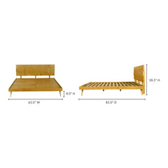 O2 Natural Queen Bed - Ornate Home