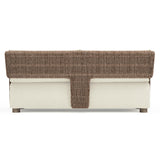 Maldives Weathered Teak Outdoor Sofa