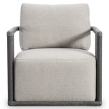 Andros Smoked Truffle Outdoor Outdoor Swivel Chair