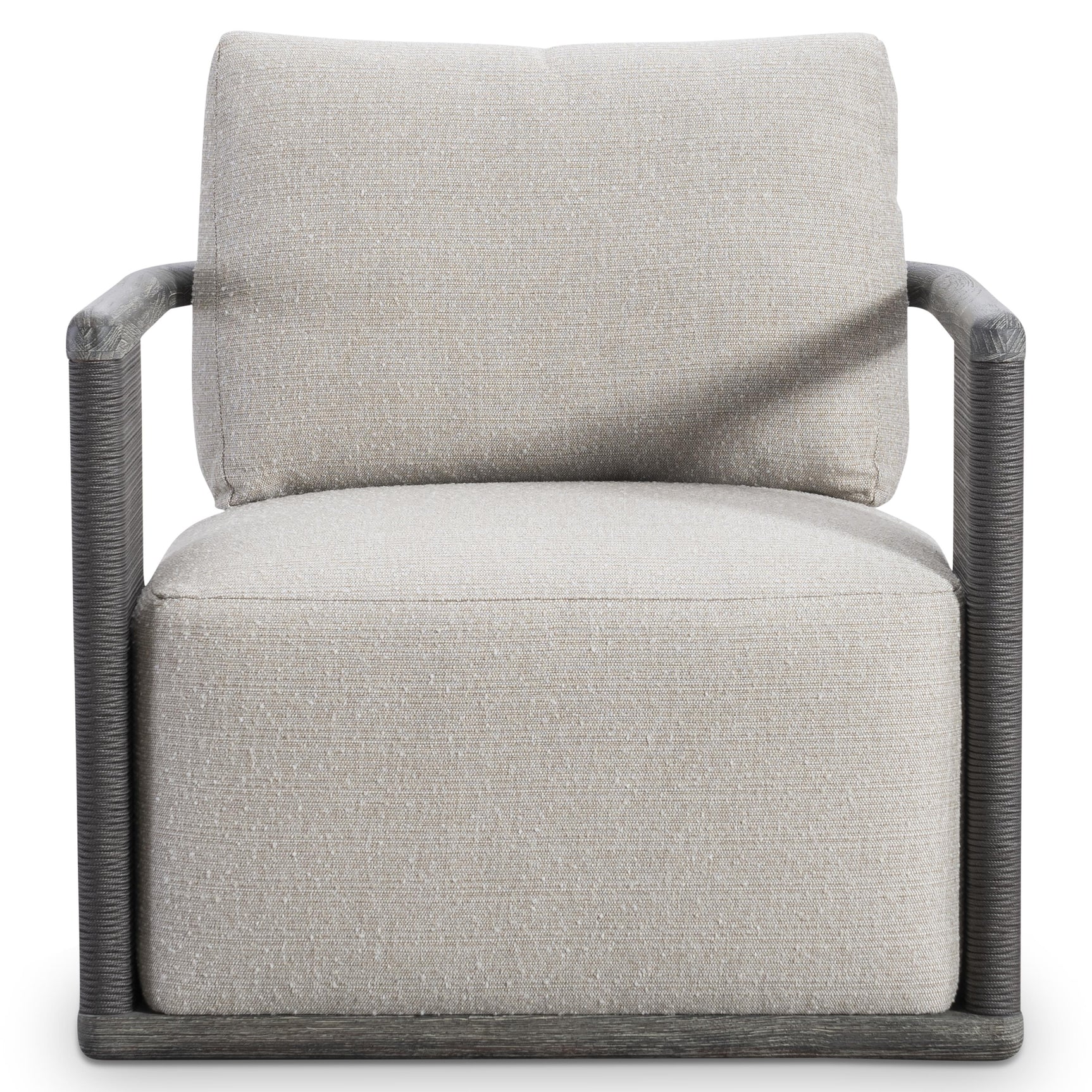 Andros Smoked Truffle Outdoor Outdoor Swivel Chair