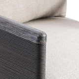 Andros Smoked Truffle Outdoor Outdoor Swivel Chair
