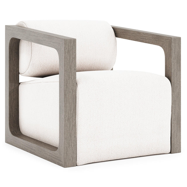 Leilani Weathered Teak Outdoor Swivel Chair