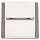 Leilani Weathered Teak Outdoor Swivel Chair