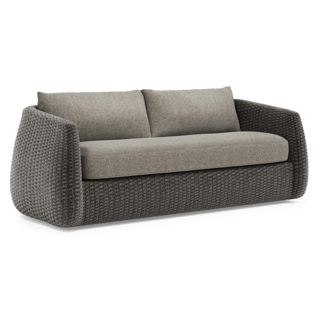 Sarene Dark Thatch Outdoor Sofa