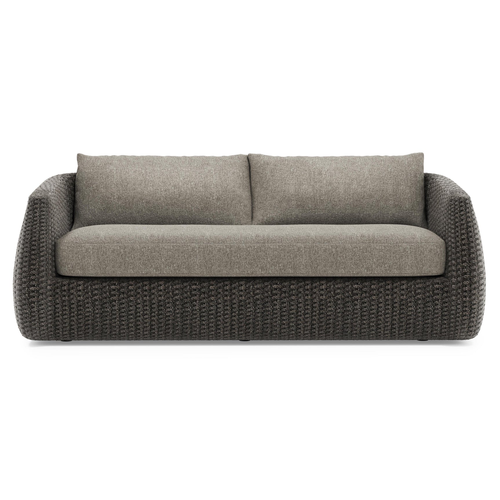 Sarene Dark Thatch Outdoor Sofa