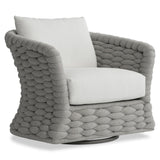 Salinas Nordic Grey Outdoor Swivel Chair