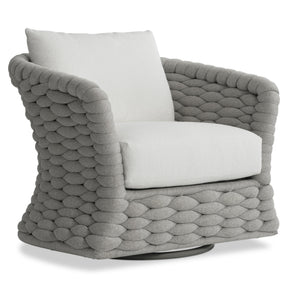Salinas Nordic Grey Outdoor Swivel Chair
