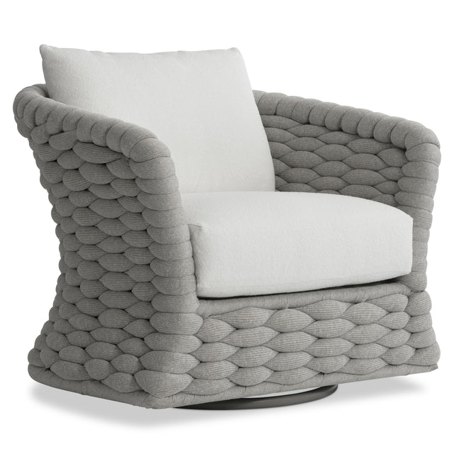 Salinas Nordic Grey Outdoor Swivel Chair