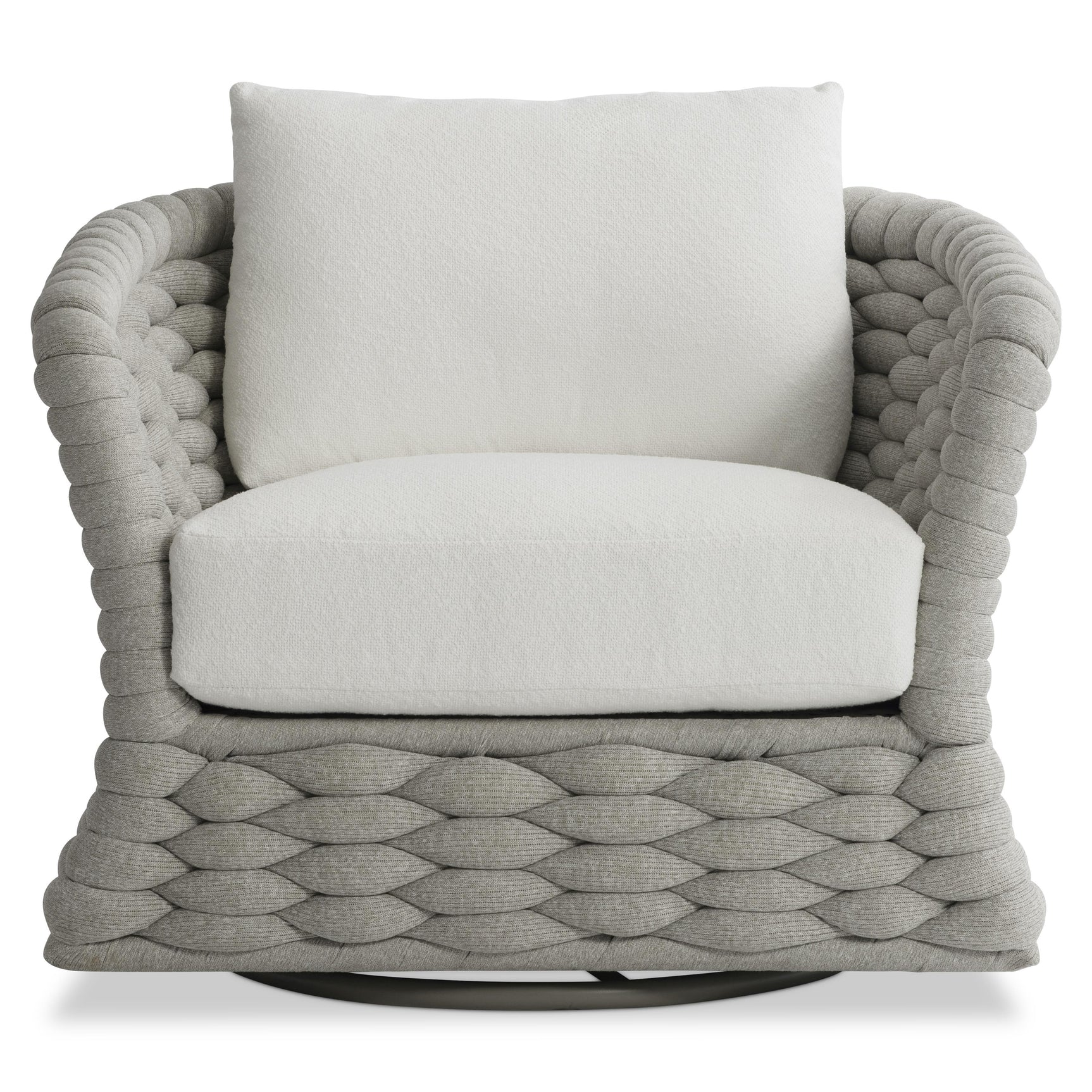 Salinas Nordic Grey Outdoor Swivel Chair