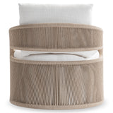 Trellis Beige Outdoor Swivel Chair