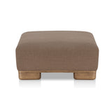 June Dark Brown Ottoman