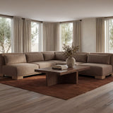June Dark Brown Corner Modular Sectional