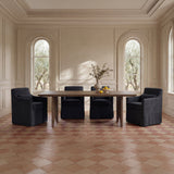 Lydia Black Slipcover Dining Chair