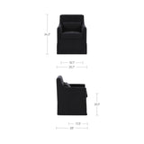 Lydia Black Slipcover Dining Chair