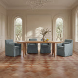 Lydia Blue Slipcover Dining Chair