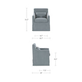 Lydia Blue Slipcover Dining Chair