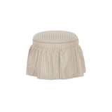 Heidi Beige Stripe Storage Ottoman