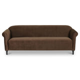 Harmony Dark Brown Faux Mohair Sofa