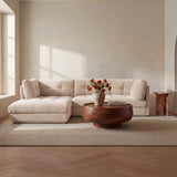 Mischa Light Beige Left Sectional