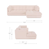Mischa Light Beige Right Sectional