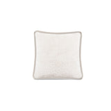 Carr Cream Faux Fur 20-in Cushion