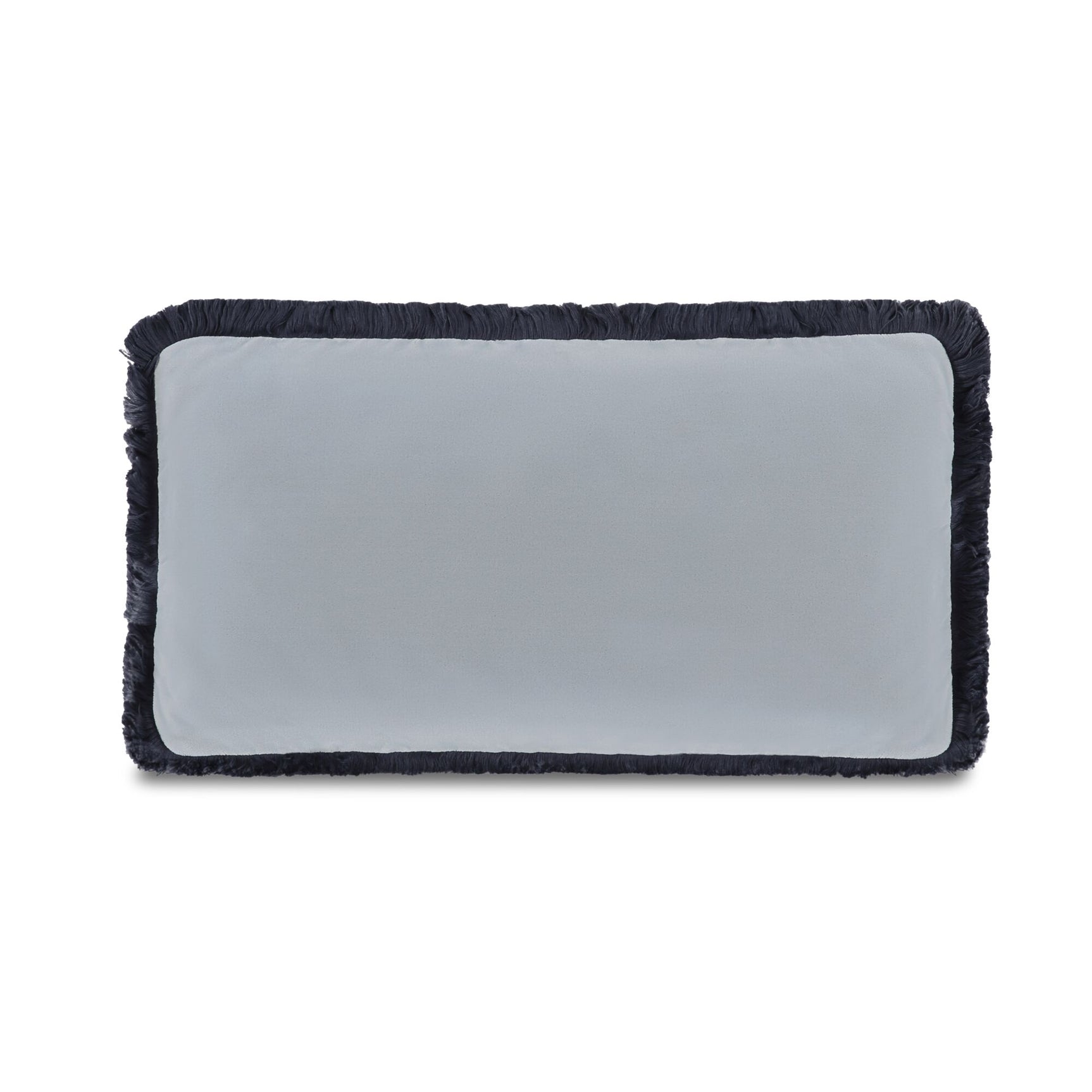 Yasmin Light Blue Faux Mohair Lumbar Cushion