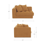 Davie Golden Yellow Left Arm Facing Chair