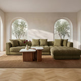 Davie Olive Left Arm Facing Chair