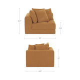 Davie Golden Yellow Right Arm Facing Chair