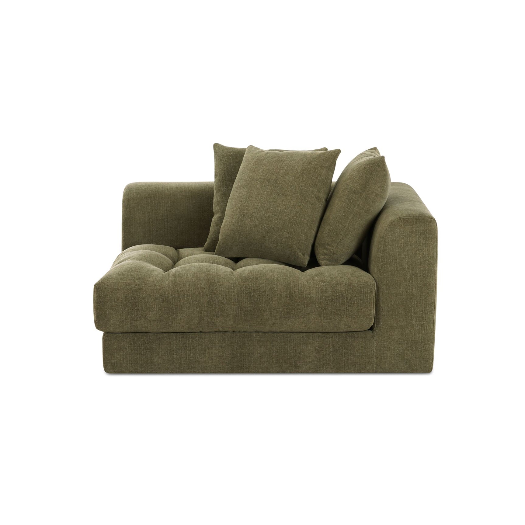 Davie Olive Right Arm Facing Chair