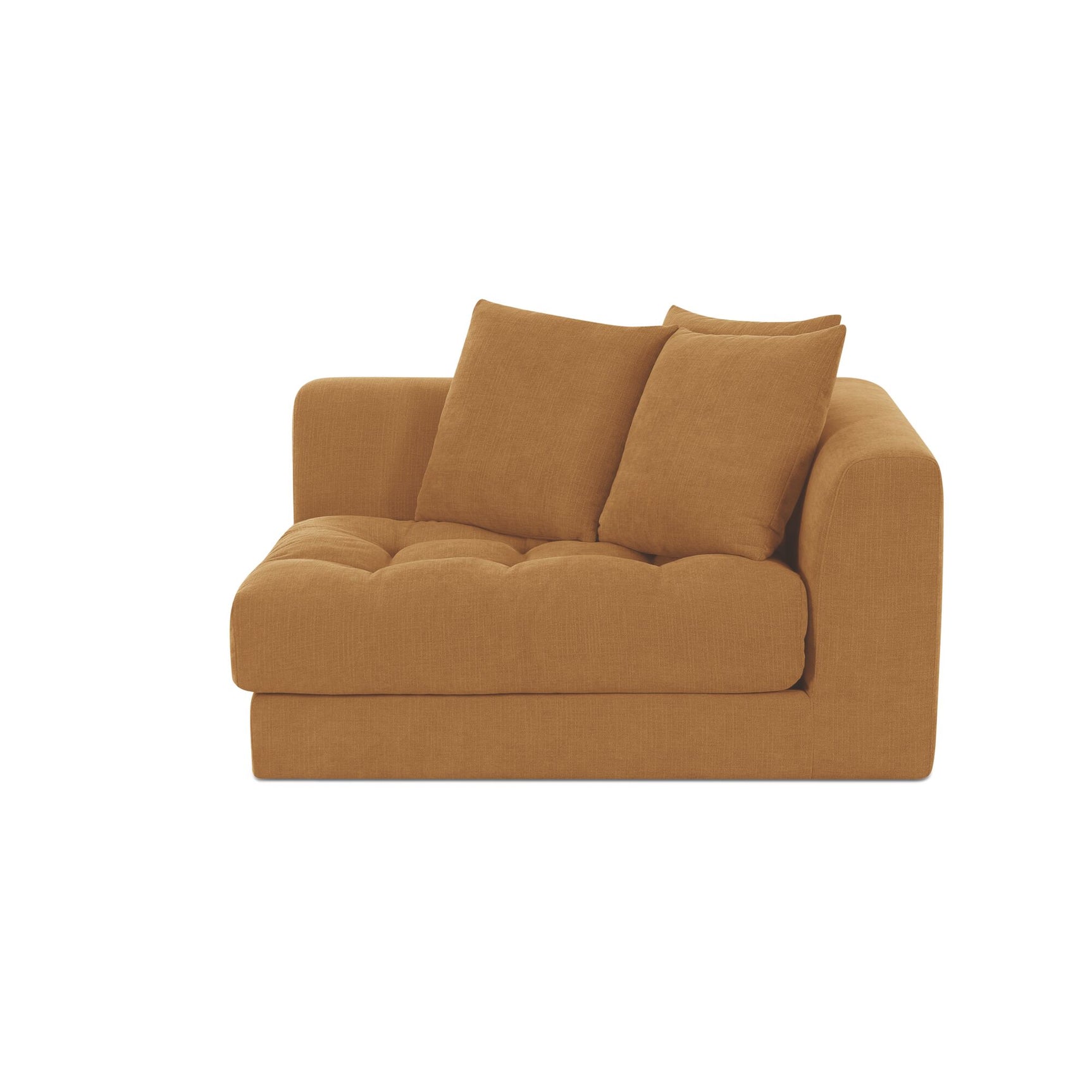 Davie Golden Yellow Corner Chair