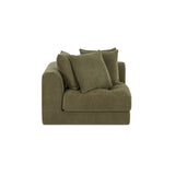 Davie Olive Corner Chair