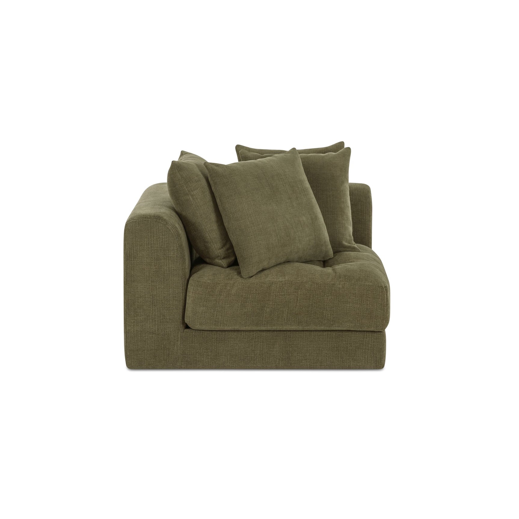 Davie Olive Corner Chair
