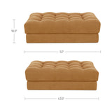 Davie Golden Yellow Ottoman