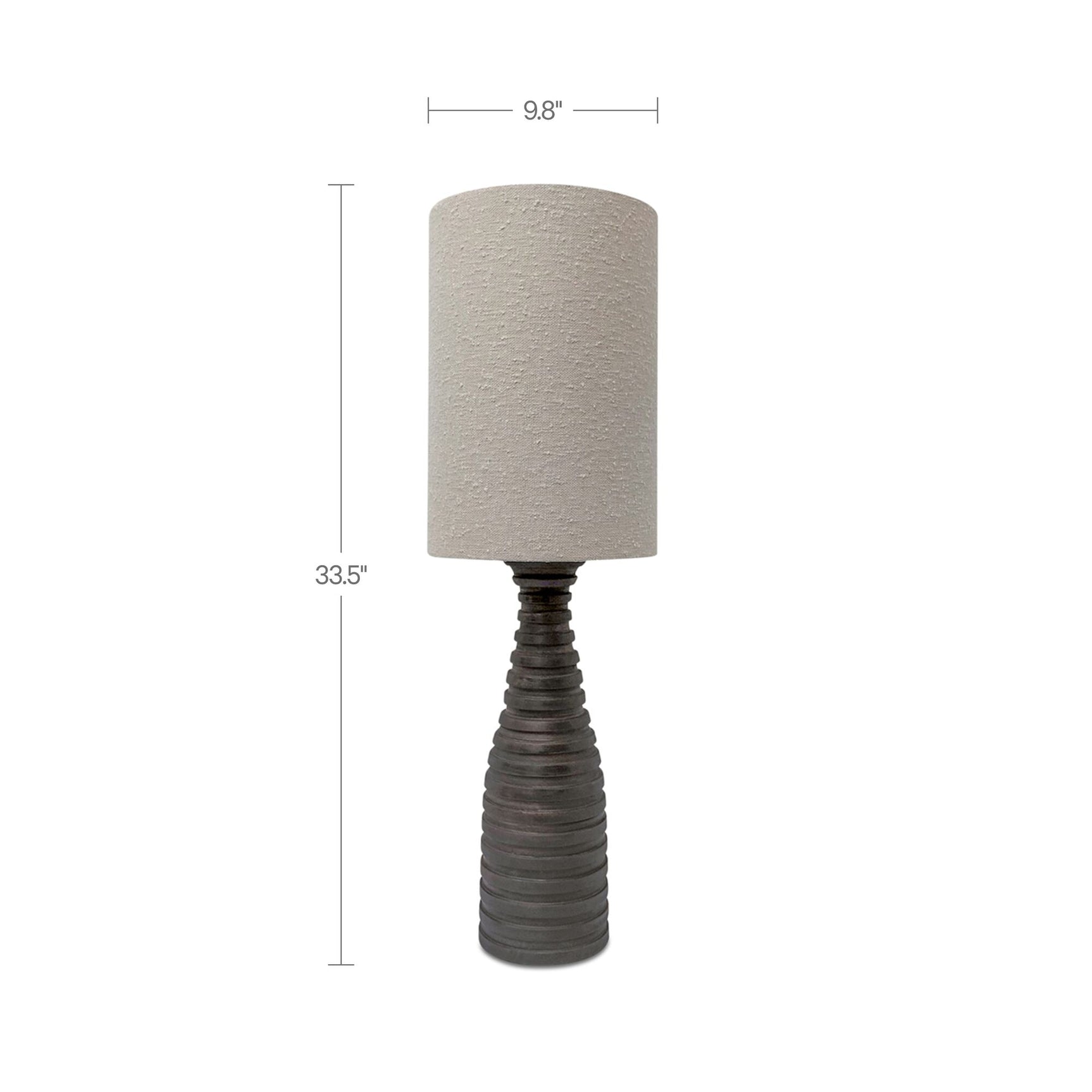 Meili Dark Brown/Natural Table Lamp