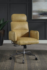 Davu Sahara Brown/Iron Swivel Office Chair