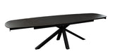 Onyx Black Extension Dining Table - Ornate Home