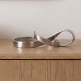 Cascade Silver Cast Aluminum Sculpture