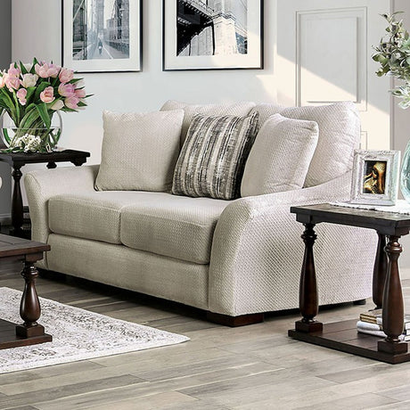 Oacoma Ivory Loveseat - Ornate Home