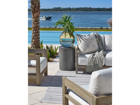 Oahu Harvested Gray Side Table - Ornate Home