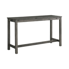 Oak Lawn Charcoal Grey Bar Table Set (Table + 3 Grey Fabric Stools) - Ornate Home