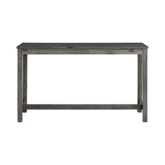 Oak Lawn Charcoal Grey Bar Table Set (Table + 3 Grey Fabric Stools) - Ornate Home